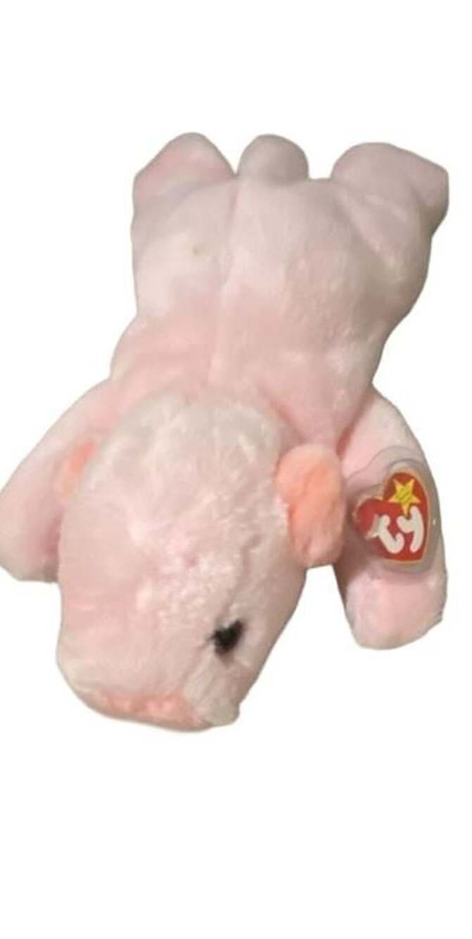 Retired “ Squealer The Pig” Plush TY Beanie Buddy 12”